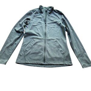 The North Face Size S Olive Green Lightweight Mock Neck Full Zip Outdoor Jacket